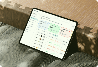 RetailFlow Dashboard on Tablet